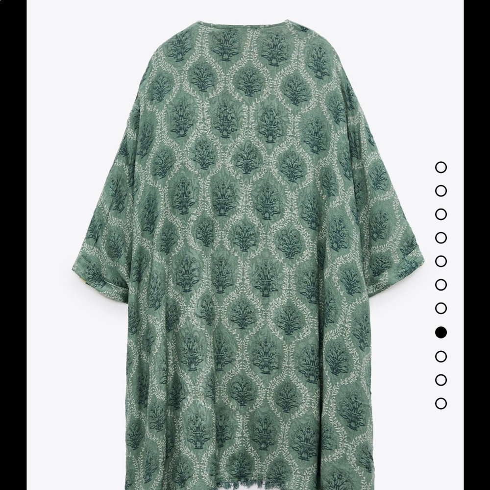 ZARA REVERSIBLE PRINTED KIMONO - Picture 2 of 9